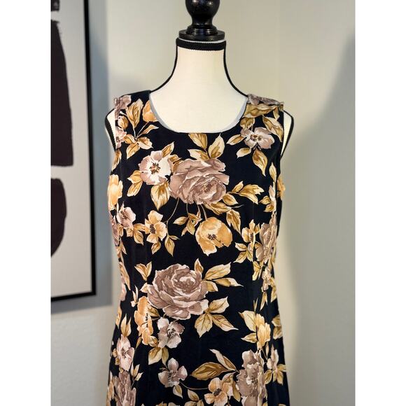 Faded Glory Floral Stretch Sheath Dress – Size 10 - Picture 1 of 8